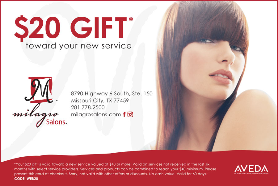 Aveda salon coupons